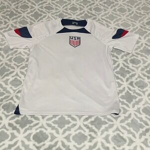 USA Soccer Jersey #8 White Navy Red Short Sleeve Mens Small S